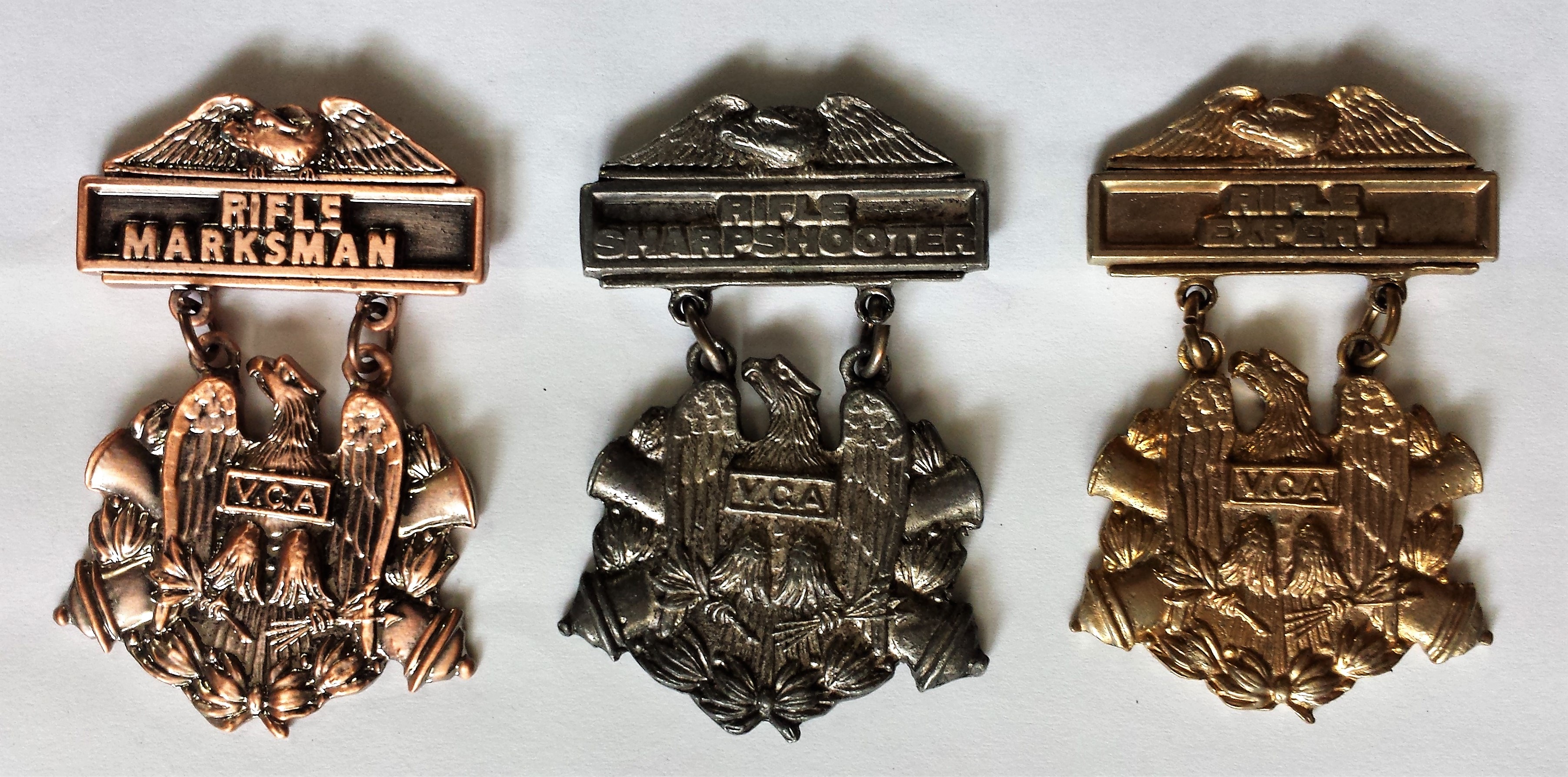 VCA Marksmanship Badges VCASNY